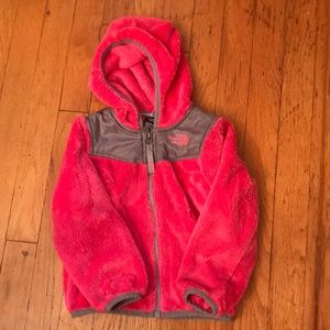 Toddler Girl’s North Face Fleece Jacket with Hood